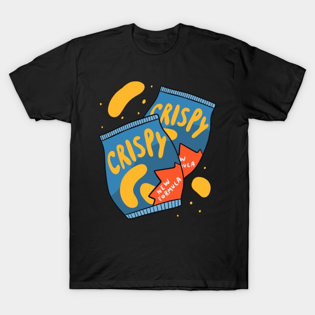 Crispy Chips - Snack Lover Art T-Shirt by isstgeschichte